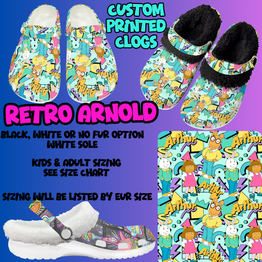 RETRO ARNOLD-CLOG 7 RUN-PREORDER CLOSING 10/17