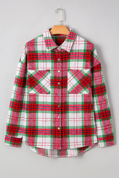 Red Plaid Flannel Jacket RTS