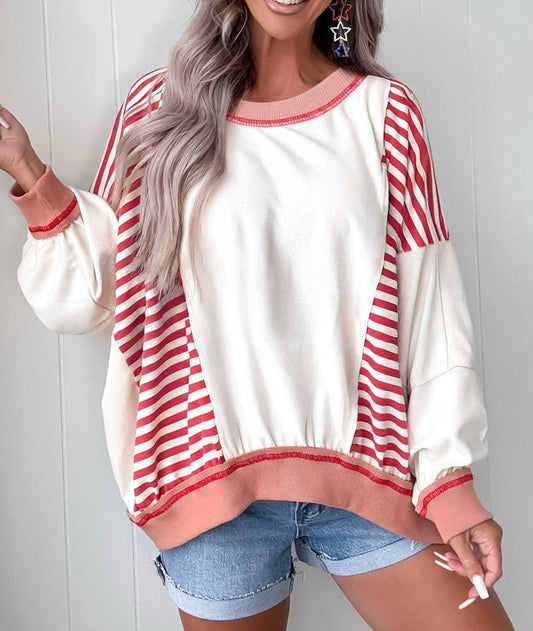 Stripe Oversized Sweatshirt RTS