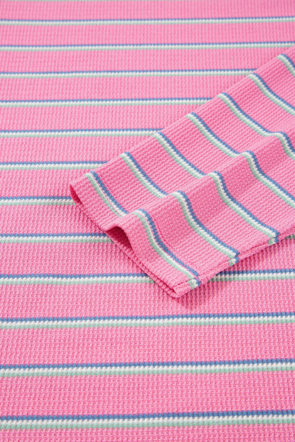 Rose Stripe Textured Top RTS