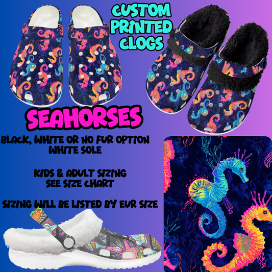 SEAHORSES-CLOG 7 RUN-PREORDER CLOSING 10/17