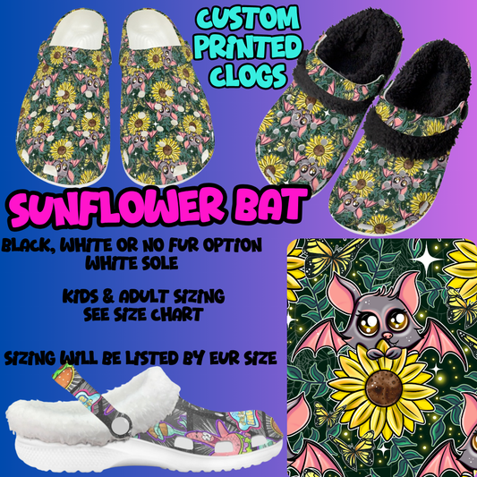 SUNFLOWER BAT-CLOG 7 RUN-PREORDER CLOSING 10/17