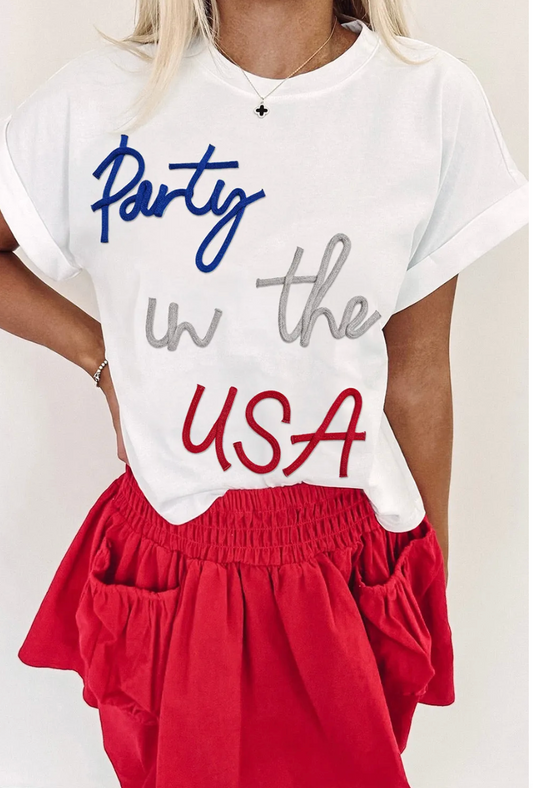 Party In The USA Graphic Shirt New RTS