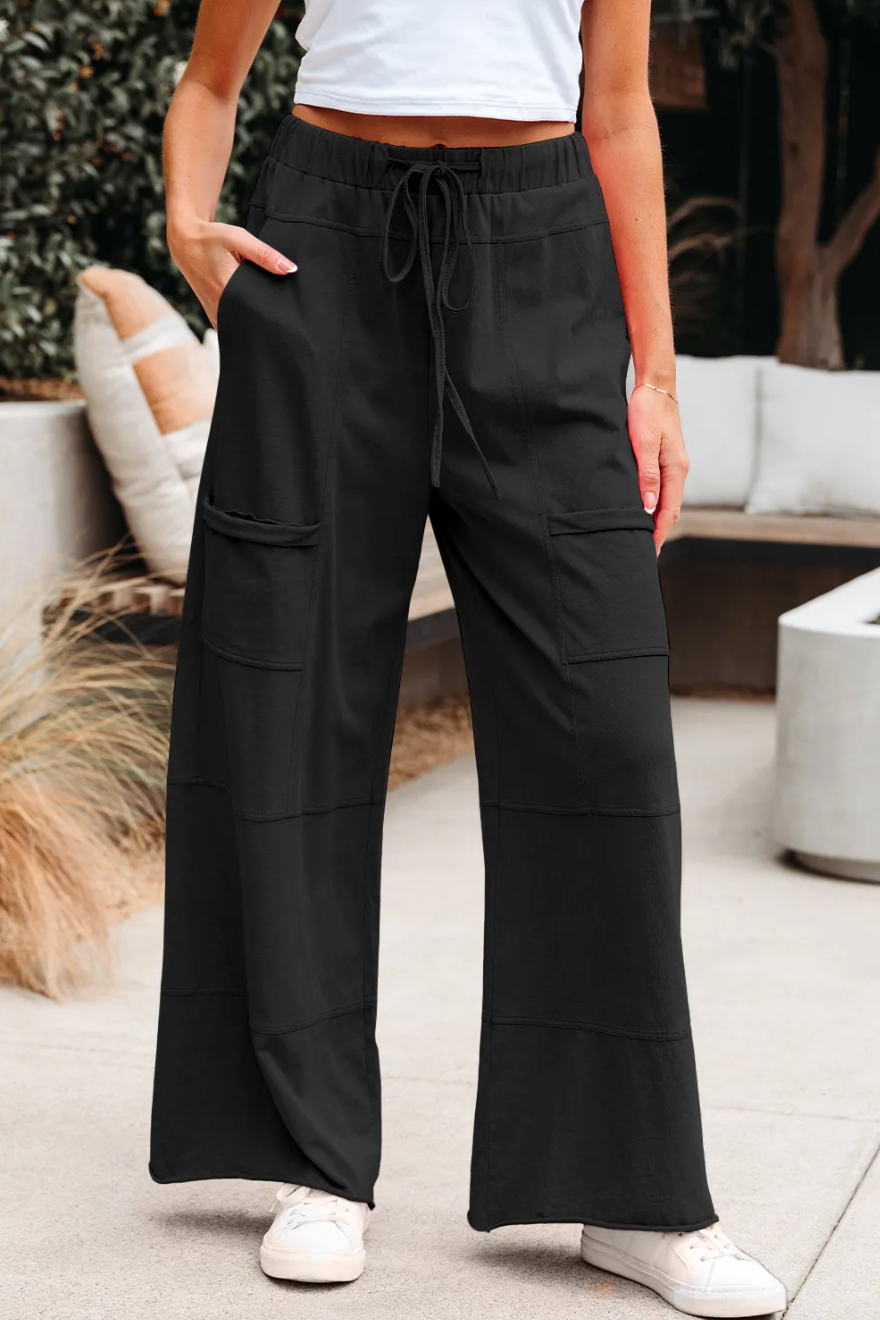 Mineral-Washed Exposed Seam Cargo Pants RTS