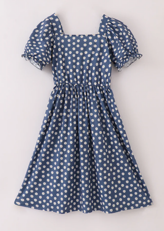 DAISY PRINT MOM DRESS