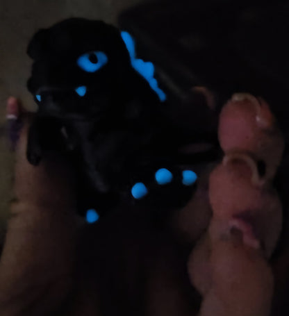 MONSTER KING-3D PRINTED STRAW BUDDY-GLOW IN THE DARK