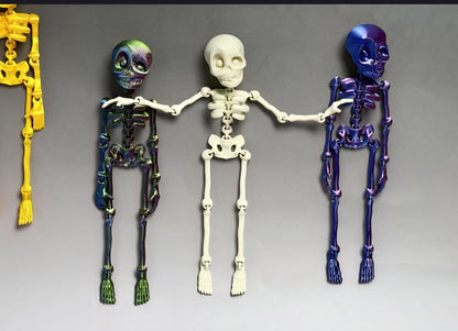 MAGNETIC SKELETON- 3D PRINTED- VARIETY OF COLORS
