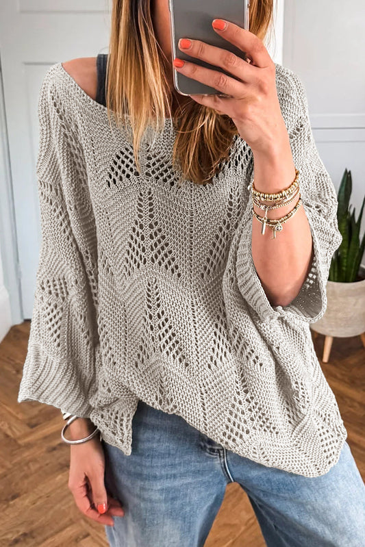 Hollow Knit Sweater FB