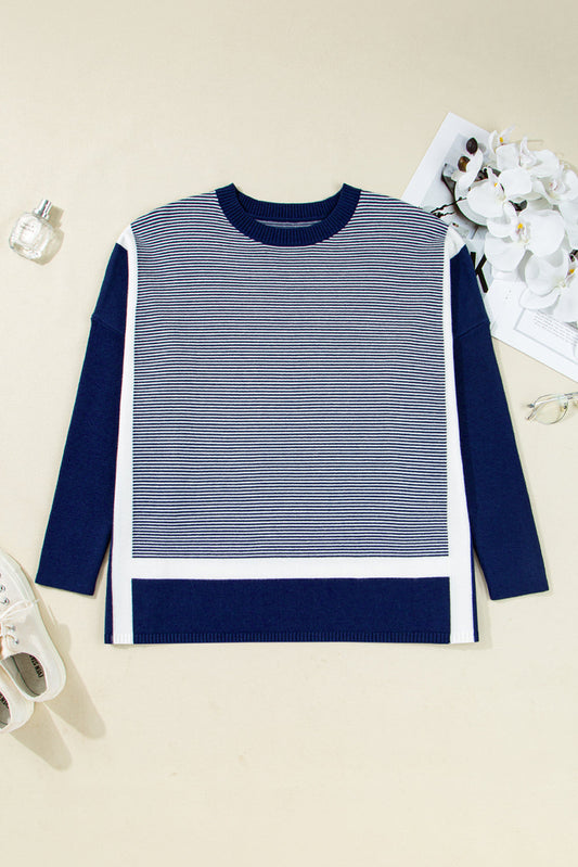 Stripe Dolman Oversized Tunic August.