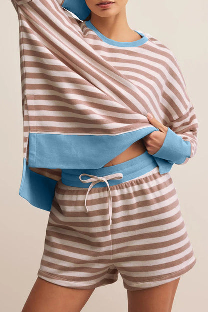 Stripe Pullover Plus Set October.