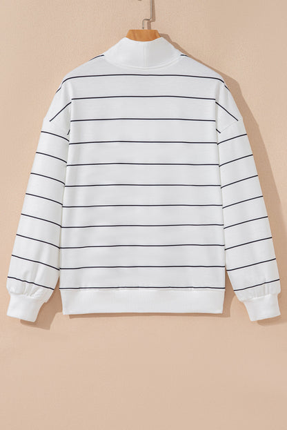 Striped Zip Up Top RTS