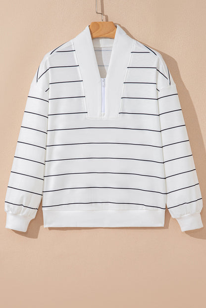 Striped Zip Up Top RTS