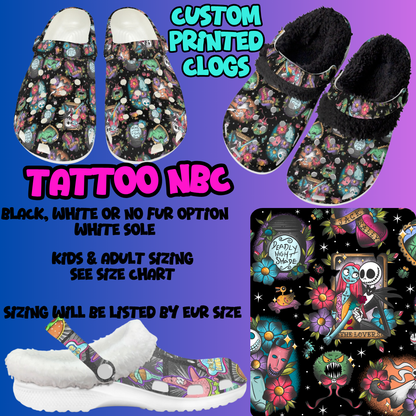 TATTOO NBC-CLOG 7 RUN-PREORDER CLOSING 10/17