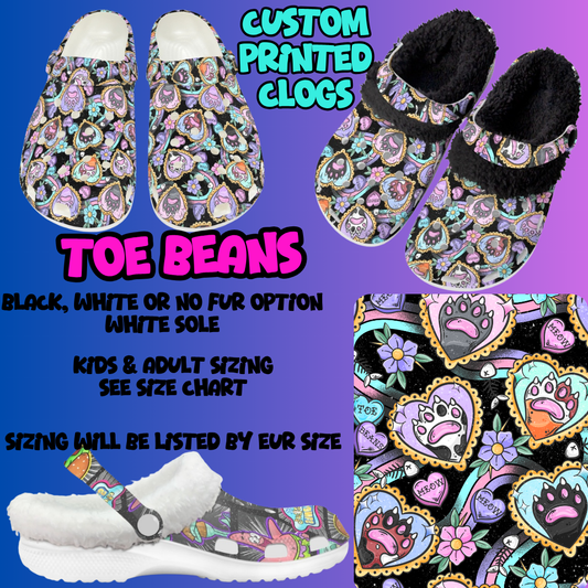 TOE BEANS-CLOG 7 RUN-PREORDER CLOSING 10/17