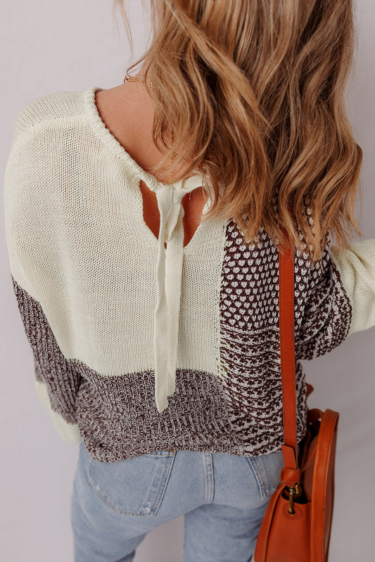Tie Back Loose Sweater FB