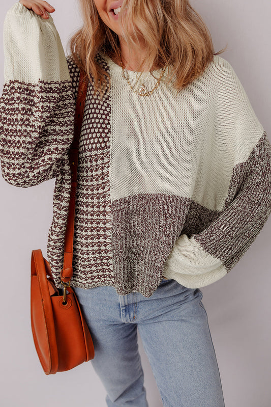 Tie Back Loose Sweater FB