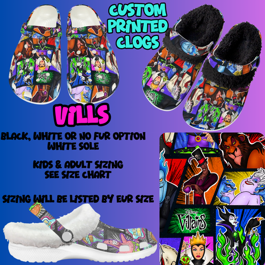 VILLS-CLOG 7 RUN-PREORDER CLOSING 10/17