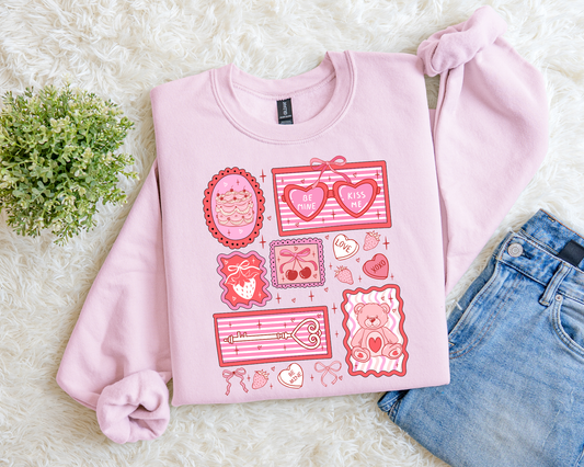 Valentine's Day Collage Sweatshirt.