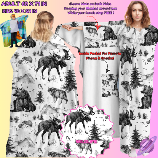 WEARABLE THROW RUN-WILD LIFE-PREORDER CLOSING 8/31