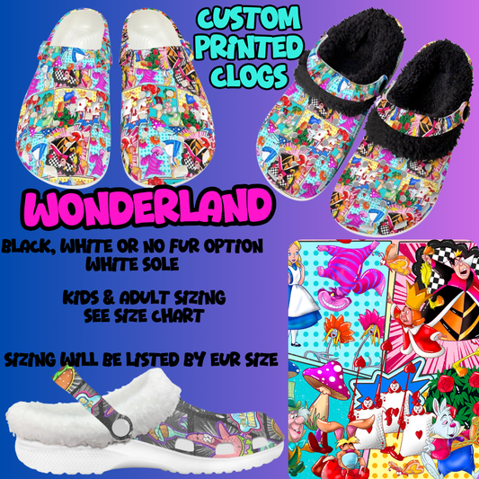 WONDERLAND-CLOG 7 RUN-PREORDER CLOSING 10/17