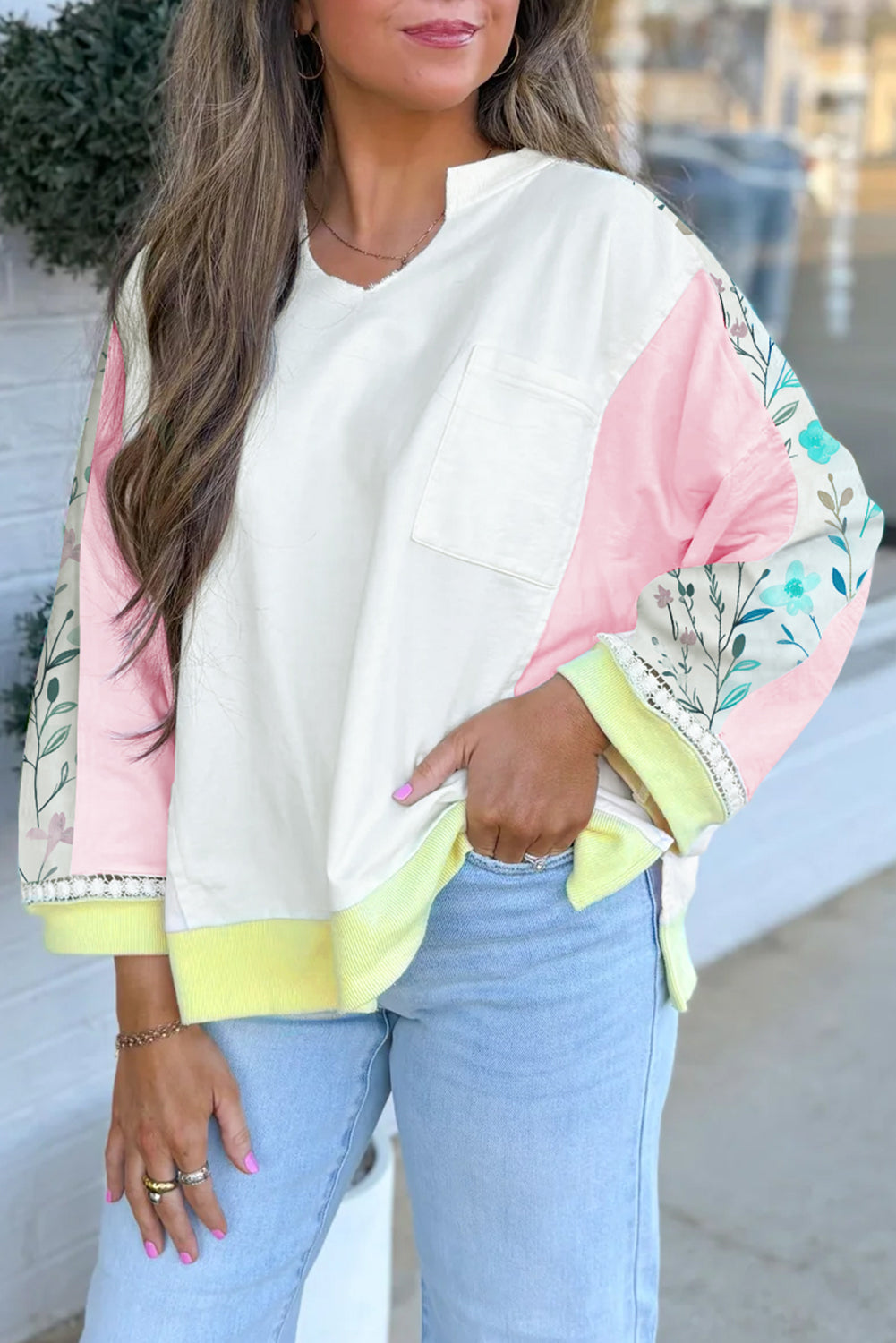 Floral Patchwork Top LT