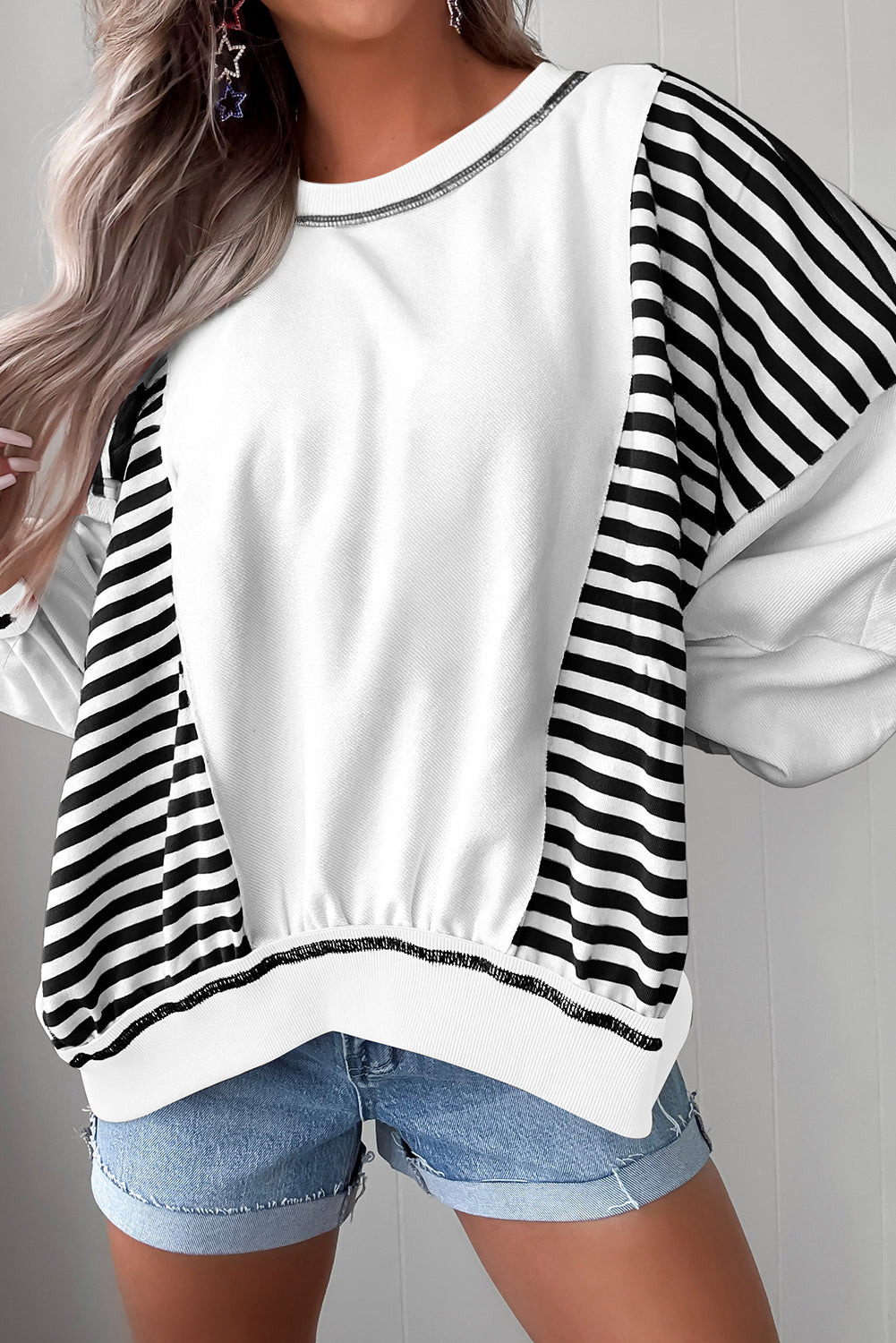Stripe Oversized Sweatshirt RTS