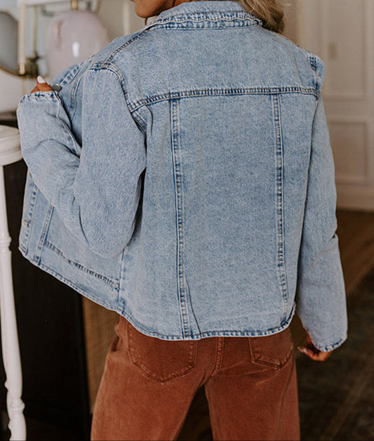 Scallop Pocket Denim Jacket August.