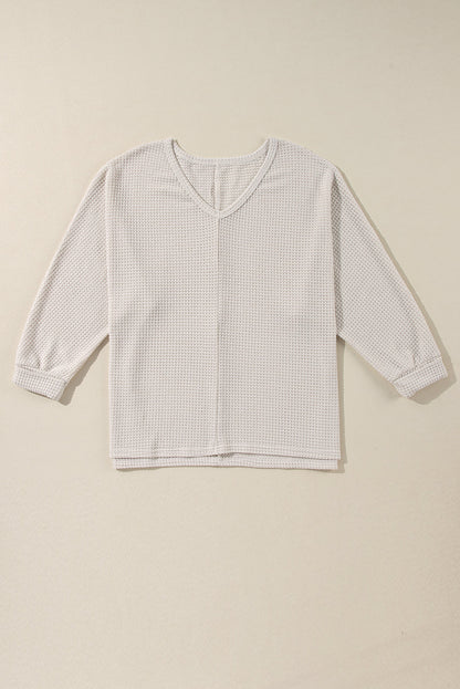 Waffle Knit Loose Fit Top RTS