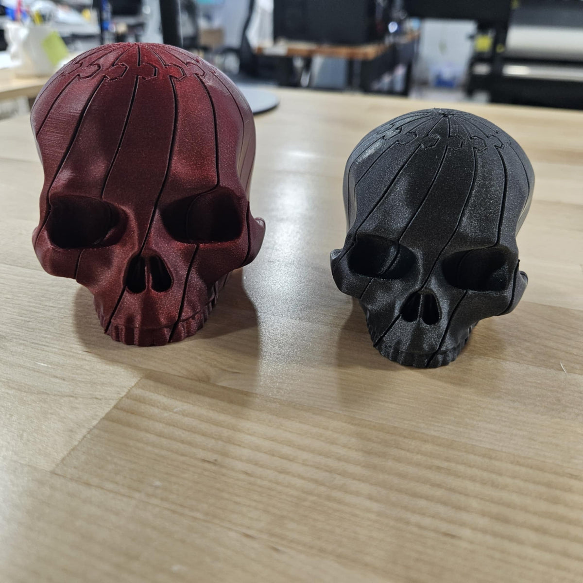 COLORFUL FIDGET SKULL- 3D PRINTED