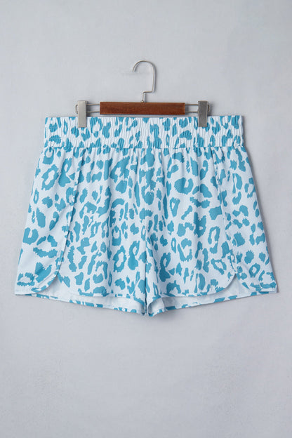 Blue Leopard Plus Shorties