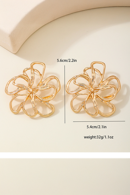 Gold Flower Earrings RTS