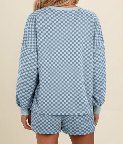Checkered Pullover Set *multiple colors* FB