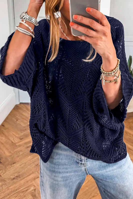 Hollow Knit Sweater FB