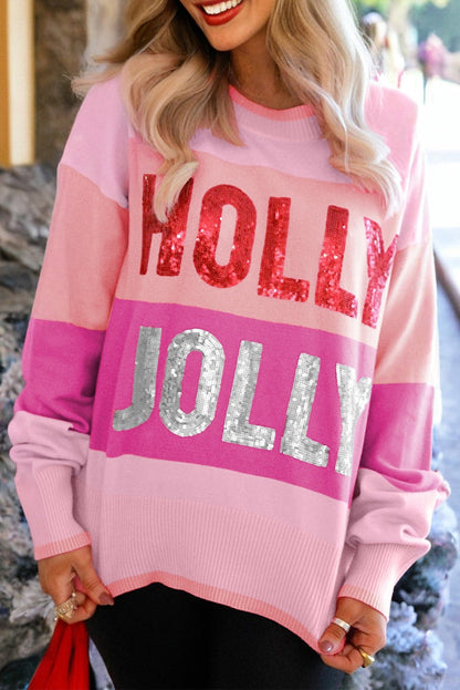 Sequin Holly Jolly Sweater FB