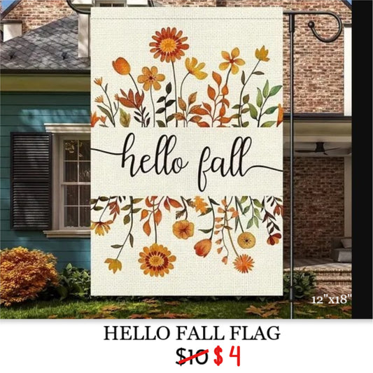 HELLO FALL FLAG