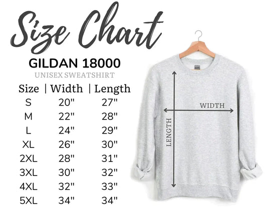 SNOWY CHRISTMAS TREES - FRONT & DOUBLE SLEEVE DESIGN CREWNECK SWEATSHIRT