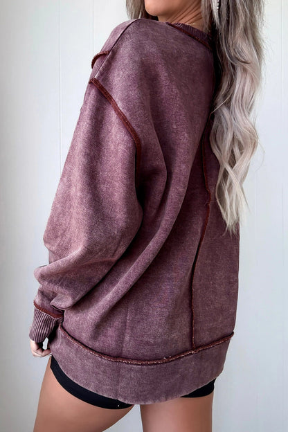 Mineral Wash Side Slit Sweatshirt FB