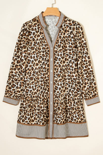 Leopard Striped Mini Dress RTS