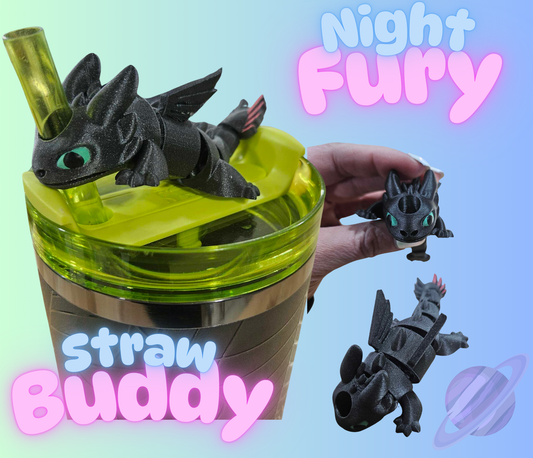 NIGHT FURY-3D PRINTED STRAW BUDDY