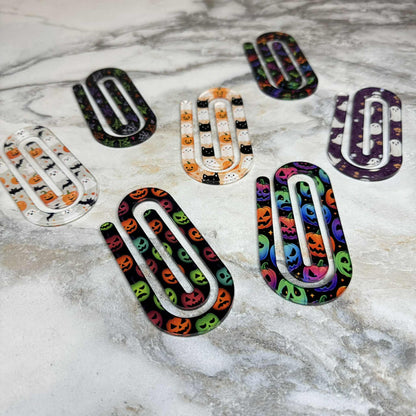 Jumbo Paperclip -  Rainbow Pumpkin Halloween 2