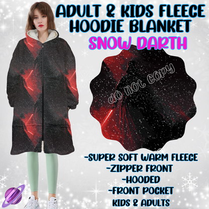 SNOW DARTH - HOODIE BLANKET RUN-PREORDER CLOSING 9/27