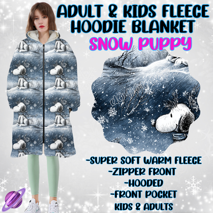 SNOW PUPPY - HOODIE BLANKET RUN-PREORDER CLOSING 9/27