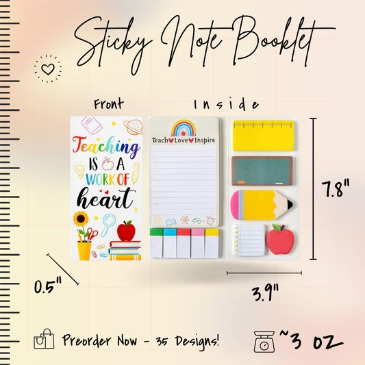 Sticky Note Booklet Set - Mushrooms