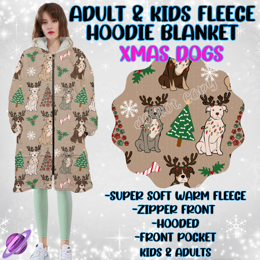 XMAS DOGS - HOODIE BLANKET RUN-PREORDER CLOSING 9/27