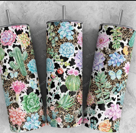 Cowhide Succulent Tumbler